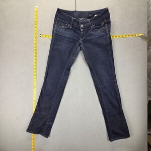 G-Star Raw Jeans Womens Blue Dark Wash Heller Straight‎ Low Rise Fits 30x31